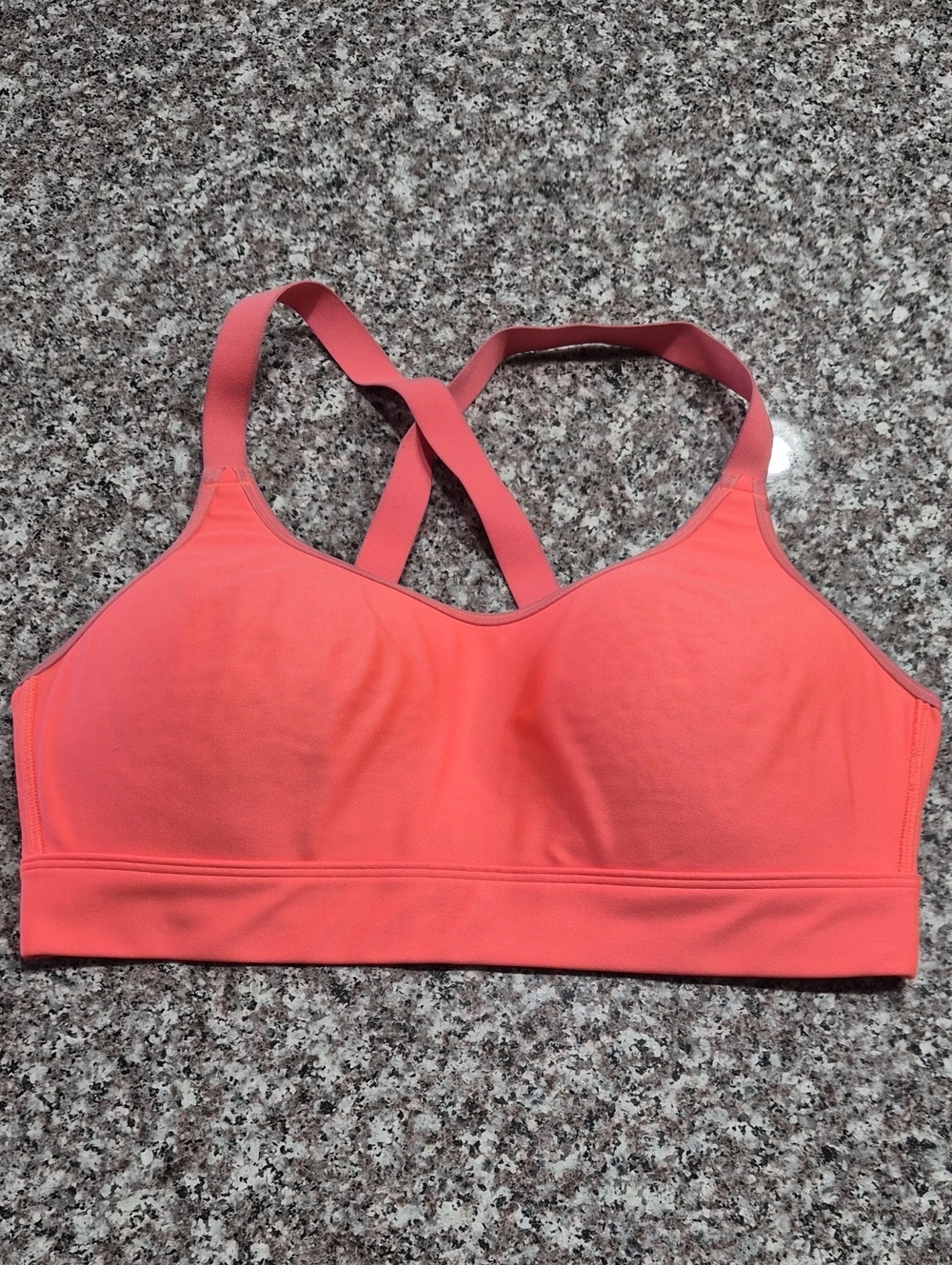 Orange Crossback Comfort Sports Bra